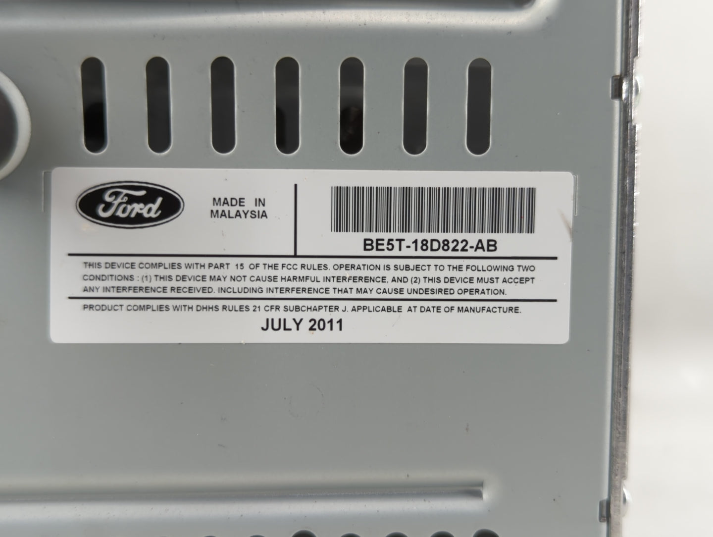 2011-2012 Ford Fusion Am Fm Cd Player Radio Receiver - Oemusedautoparts1.com