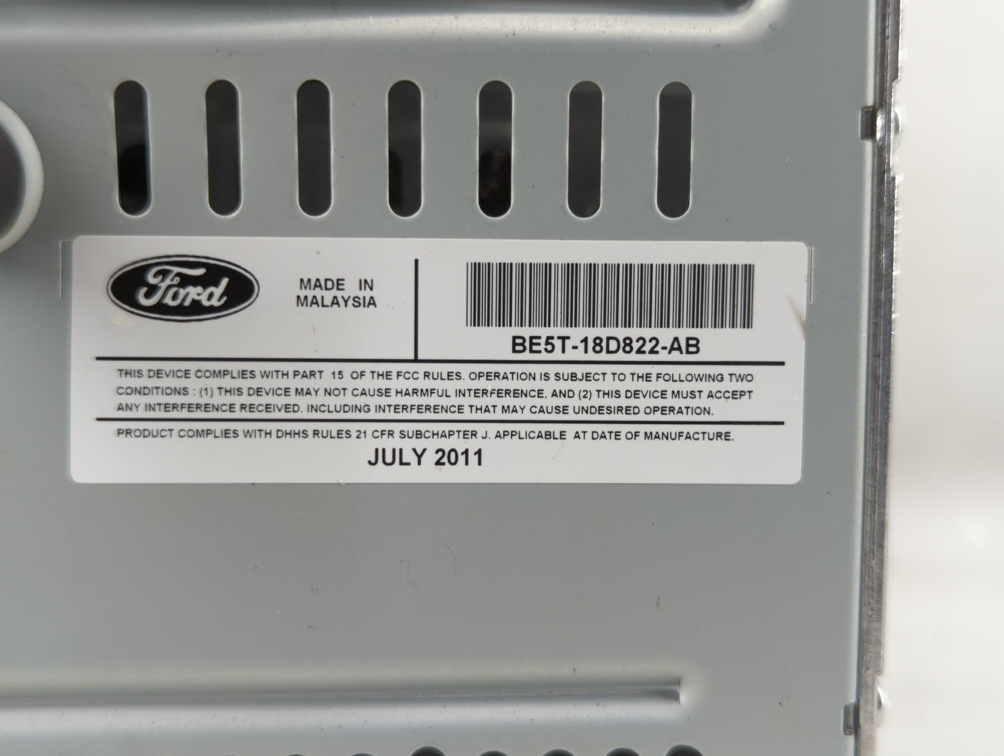 2011-2012 Ford Fusion Am Fm Cd Player Radio Receiver - Oemusedautoparts1.com