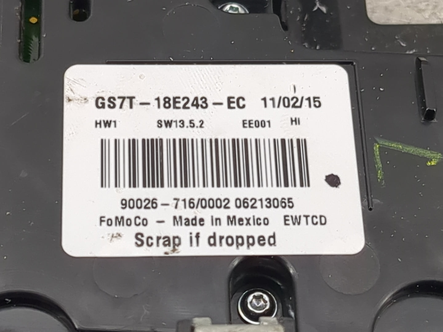 2015-2016 Ford Fusion Radio AM FM Cd Player Receiver Replacement Fits Fits 2015 2016 OEM Used Auto Parts - Oemusedautoparts1