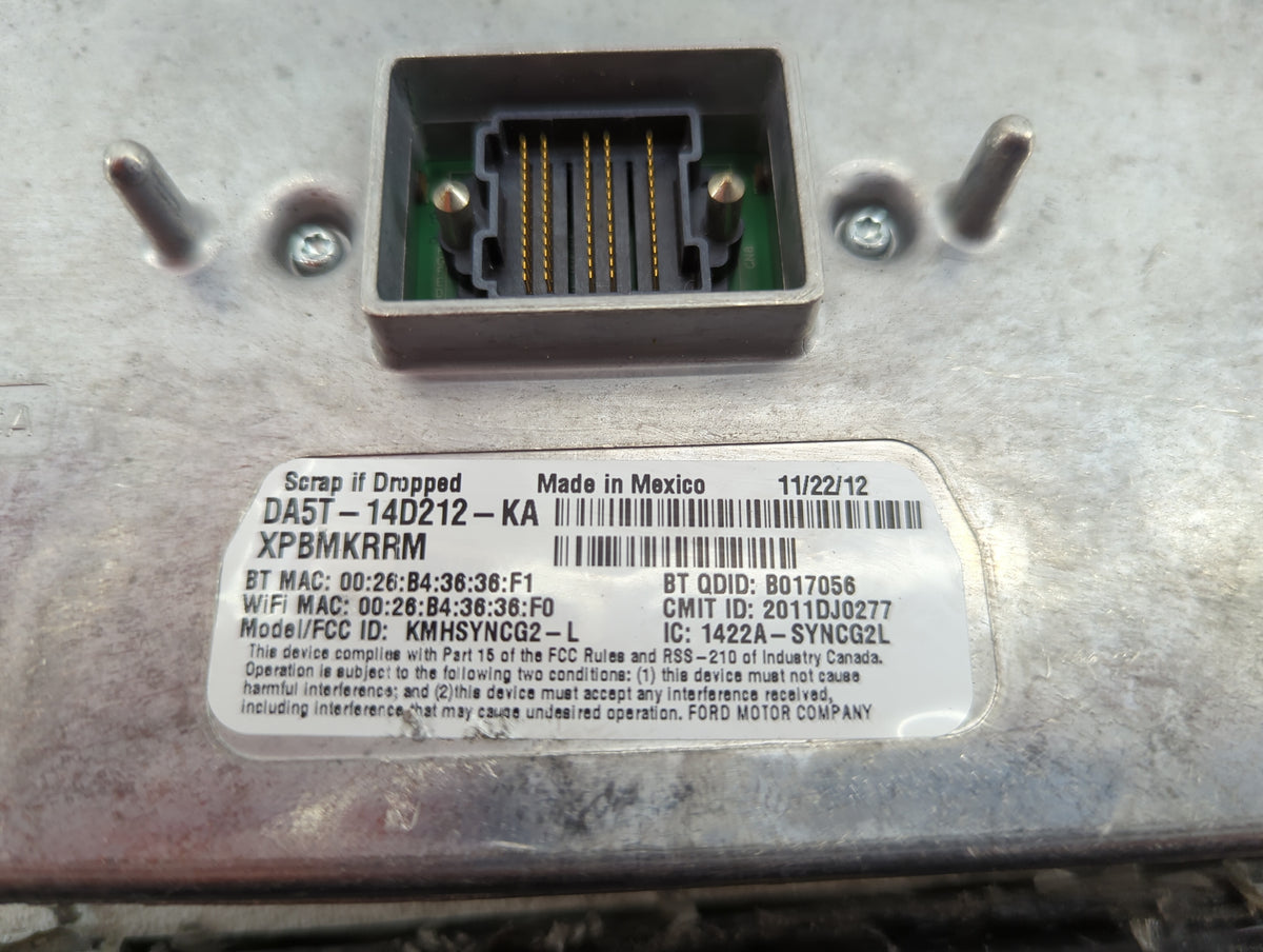 2013-2014 Ford Fusion Communication Control Module 5039008 - Oemusedautoparts1.com
