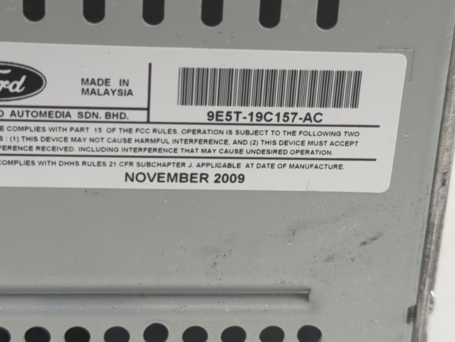 2010 Ford Fusion Radio AM FM Cd Player Receiver Replacement Fits OEM Used Auto Parts - Oemusedautoparts1.com