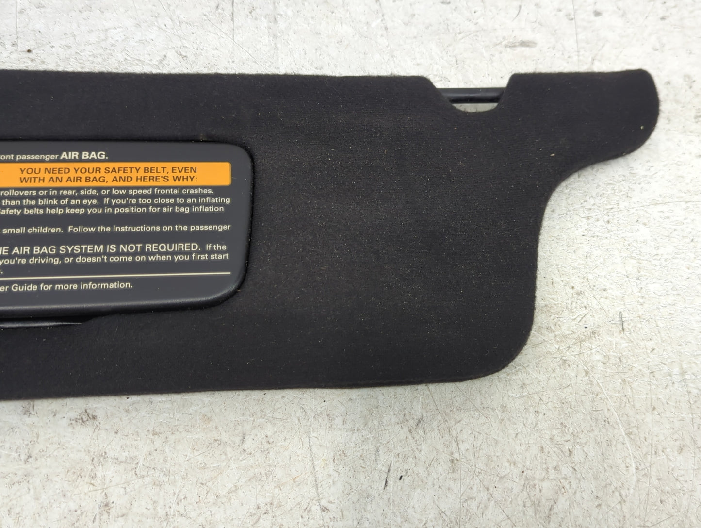 0 Ford Mustang Sun Visor Shade Replacement Driver Left Mirror Fits OEM Used Auto Parts - Oemusedautoparts1.com