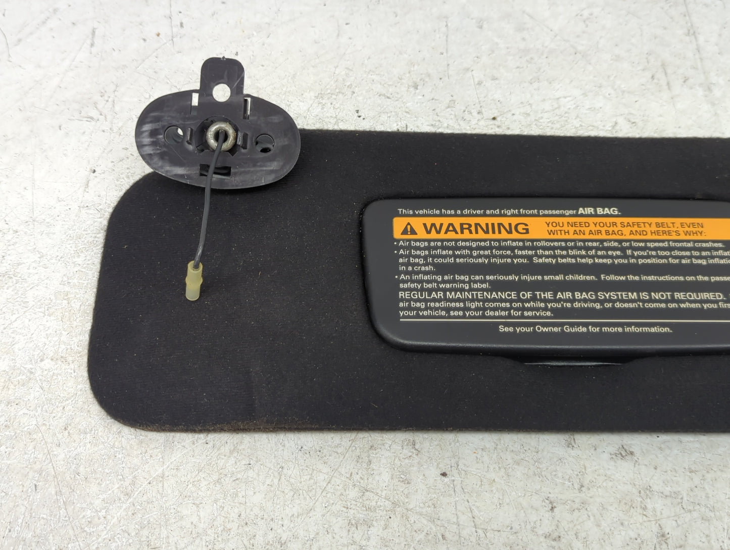 0 Ford Mustang Sun Visor Shade Replacement Driver Left Mirror Fits OEM Used Auto Parts - Oemusedautoparts1.com