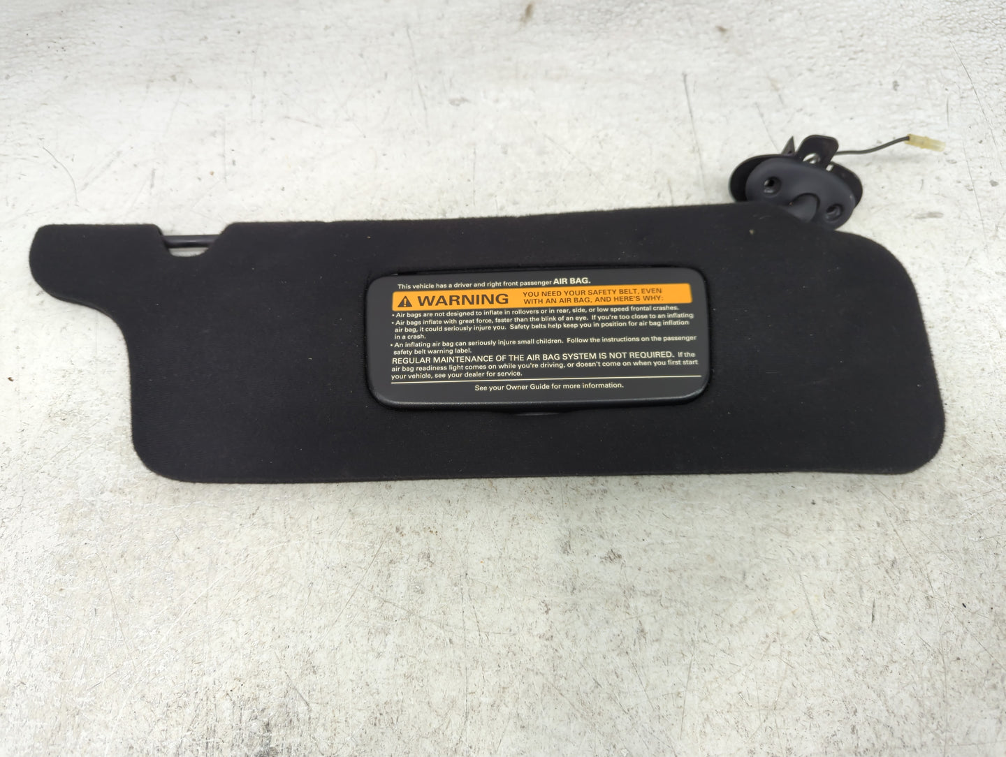 0 Ford Mustang Sun Visor Shade Replacement Passenger Right Mirror Fits OEM Used Auto Parts - Oemusedautoparts1.com
