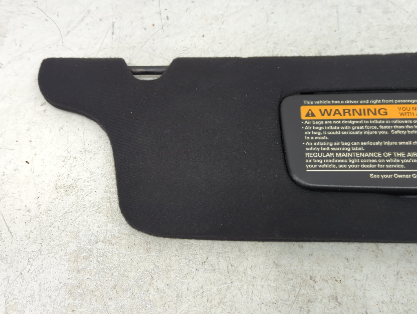0 Ford Mustang Sun Visor Shade Replacement Passenger Right Mirror Fits OEM Used Auto Parts - Oemusedautoparts1.com