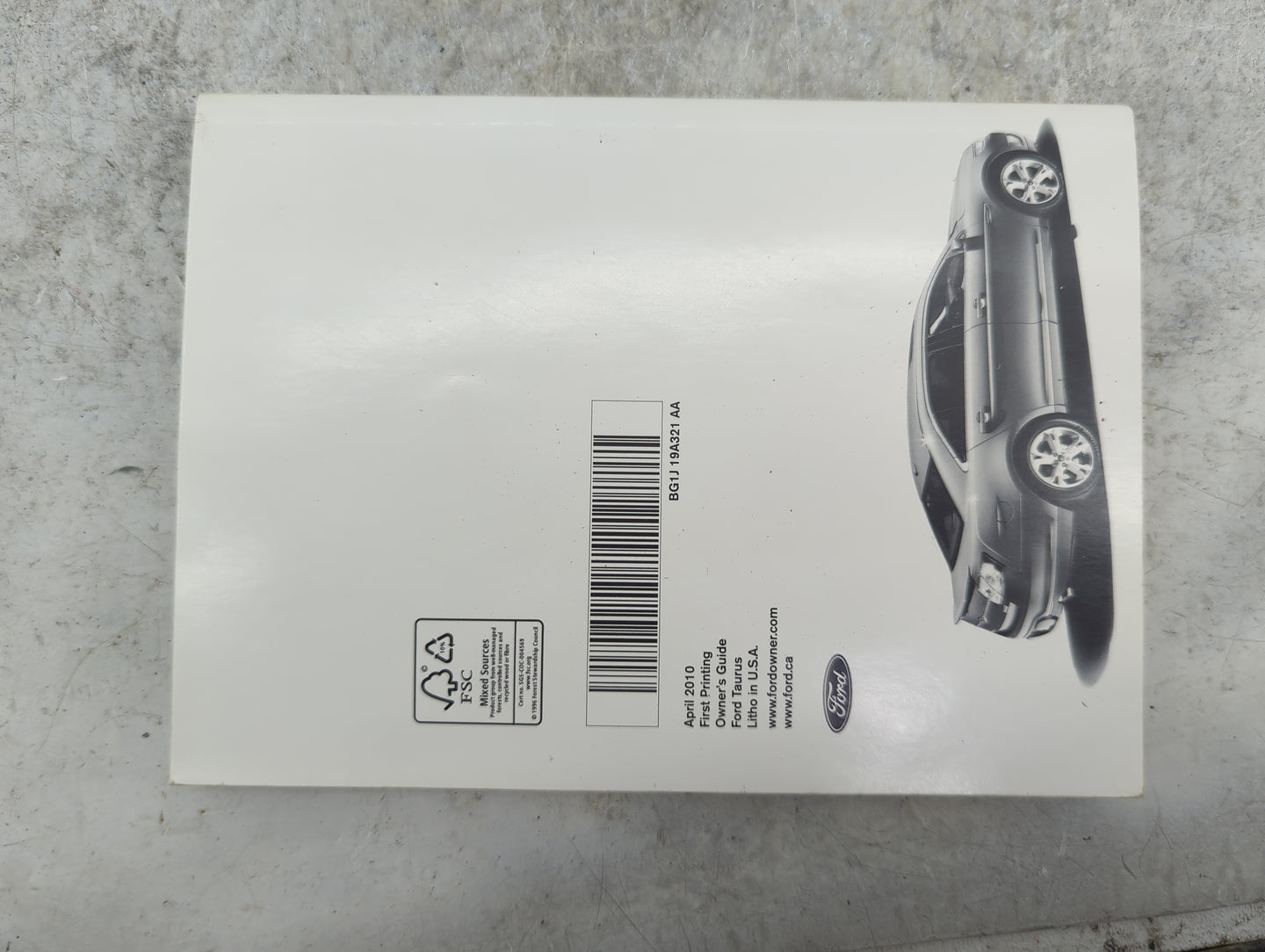 0 Ford Taurus Owners Manual Book Guide OEM Used Auto Parts - Oemusedautoparts1.com