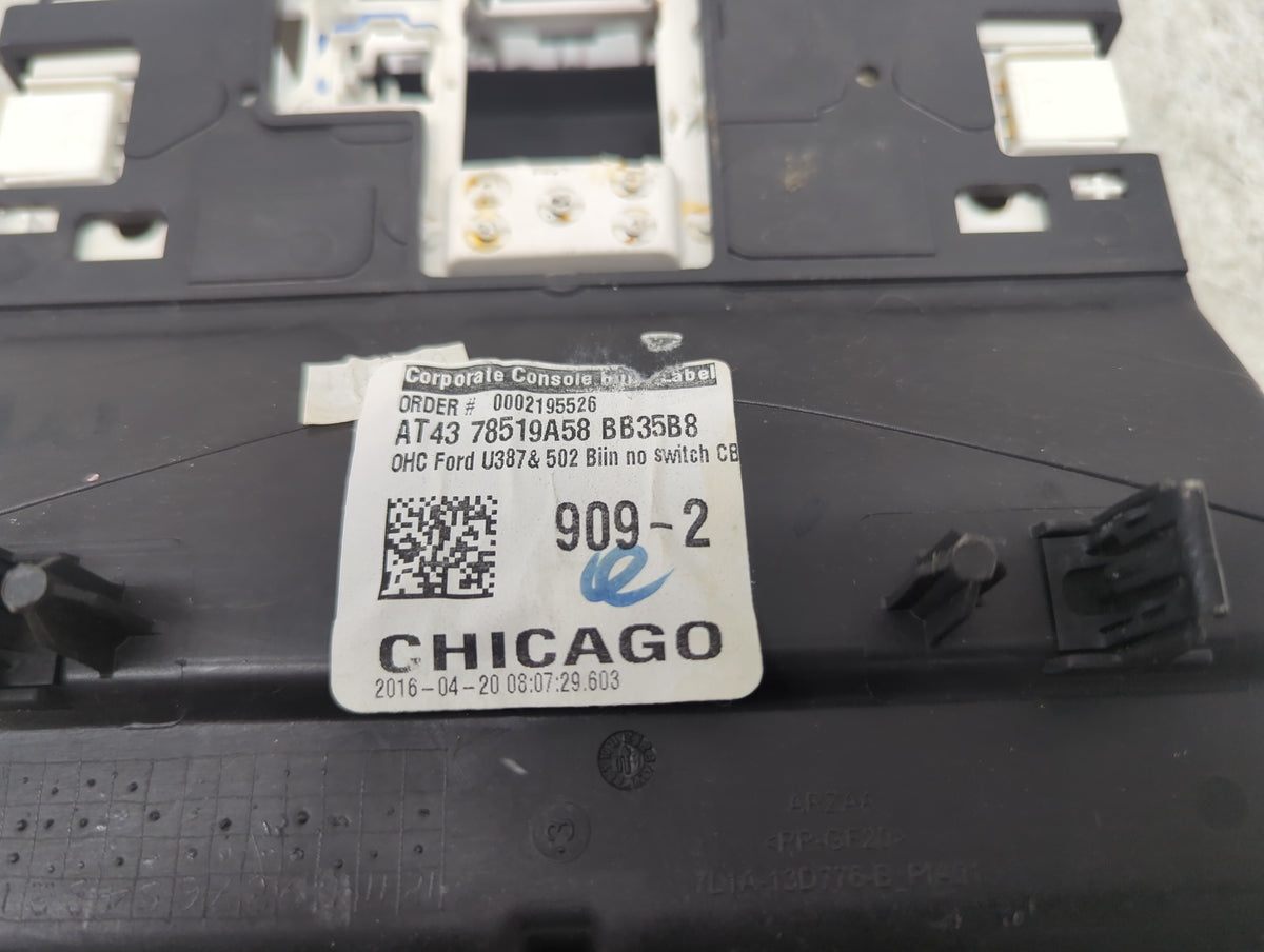 2013-2019 Ford Taurus Overhead Roof Console Interior Dome Light 1399237 - Oemusedautoparts1.com