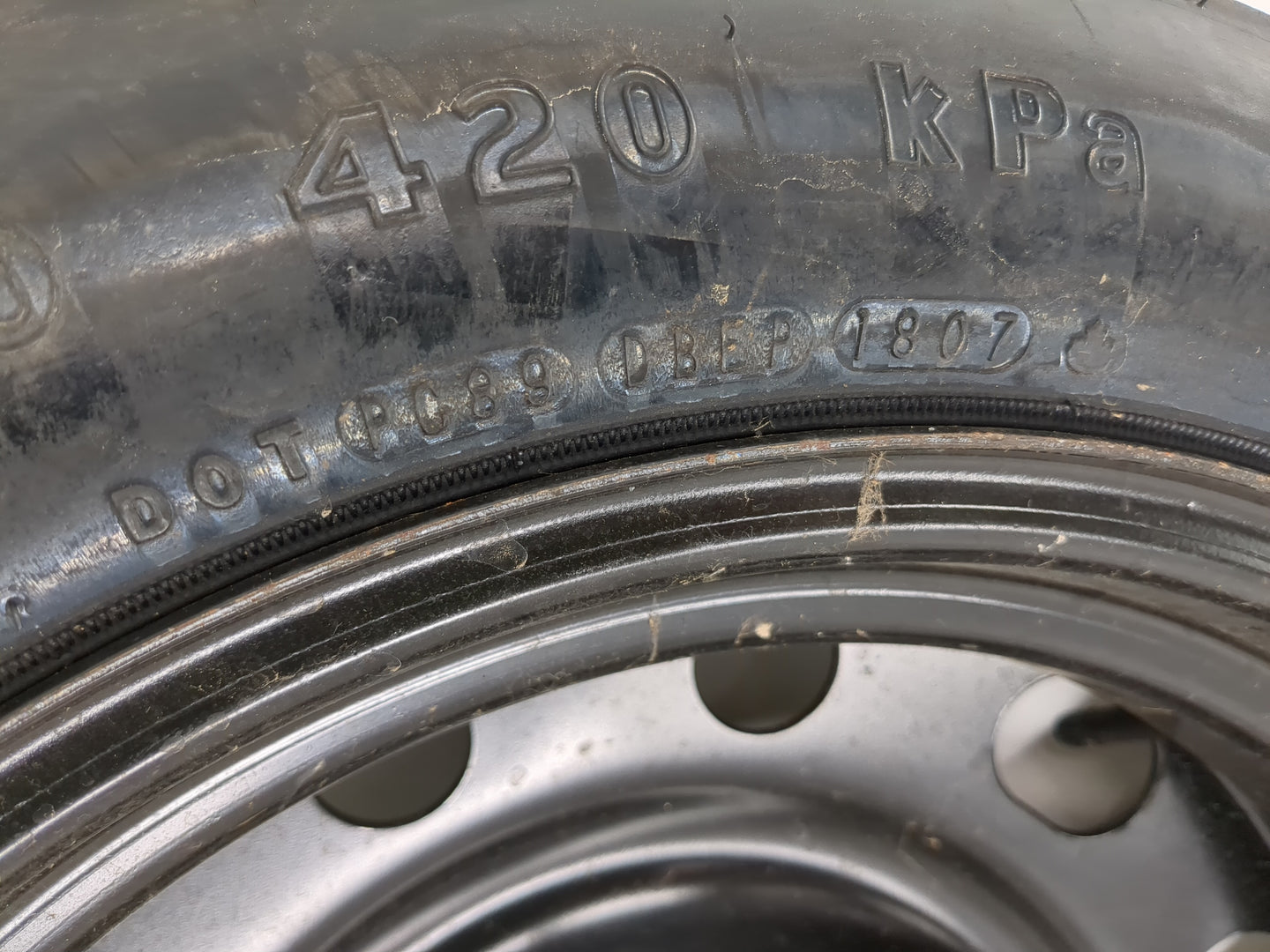 2008-2019 Ford Taurus Spare Donut Tire Wheel Rim Oem - Oemusedautoparts1.com