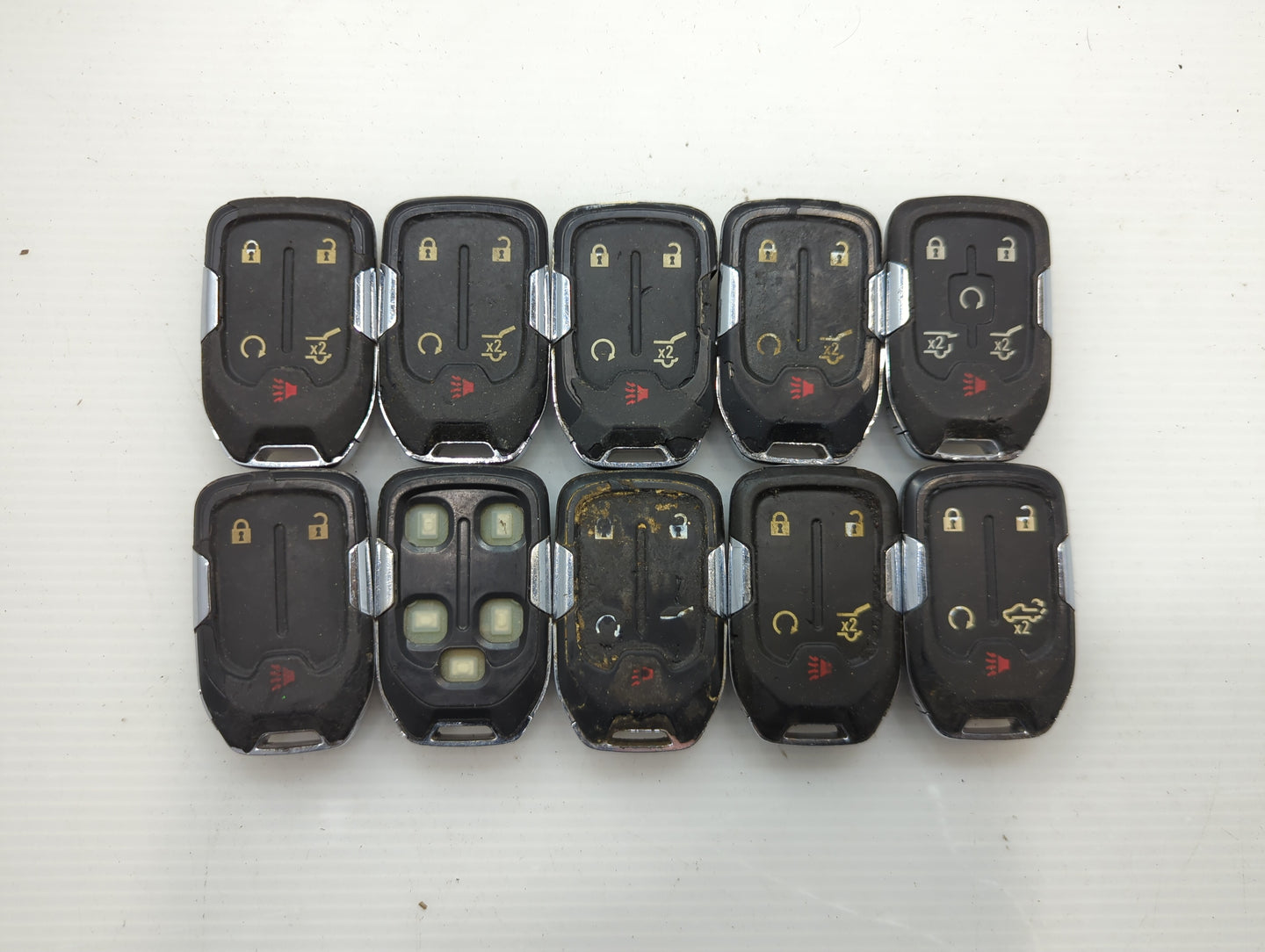 Lot of 10 Gmc Keyless Entry Remote Fob HYQ1EA | HYQ1AA | HYQ1ES MIXED - Oemusedautoparts1.com