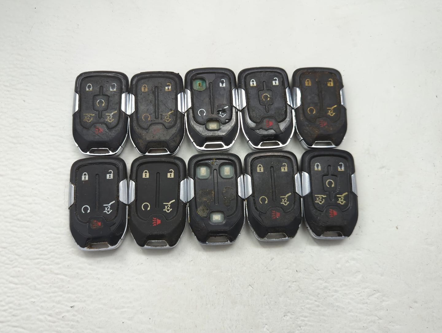 Lot of 10 Gmc Keyless Entry Remote Fob MIXED FCC IDS MIXED PART NUMBERS - Oemusedautoparts1.com