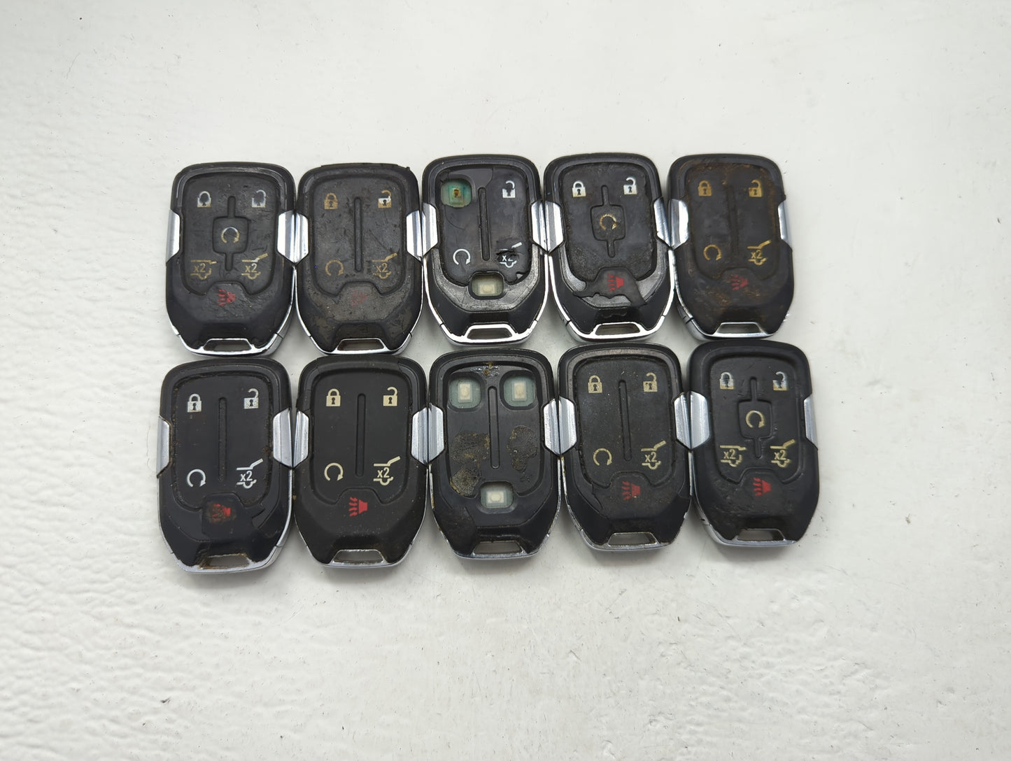 Lot of 10 Gmc Keyless Entry Remote Fob MIXED FCC IDS MIXED PART NUMBERS - Oemusedautoparts1.com