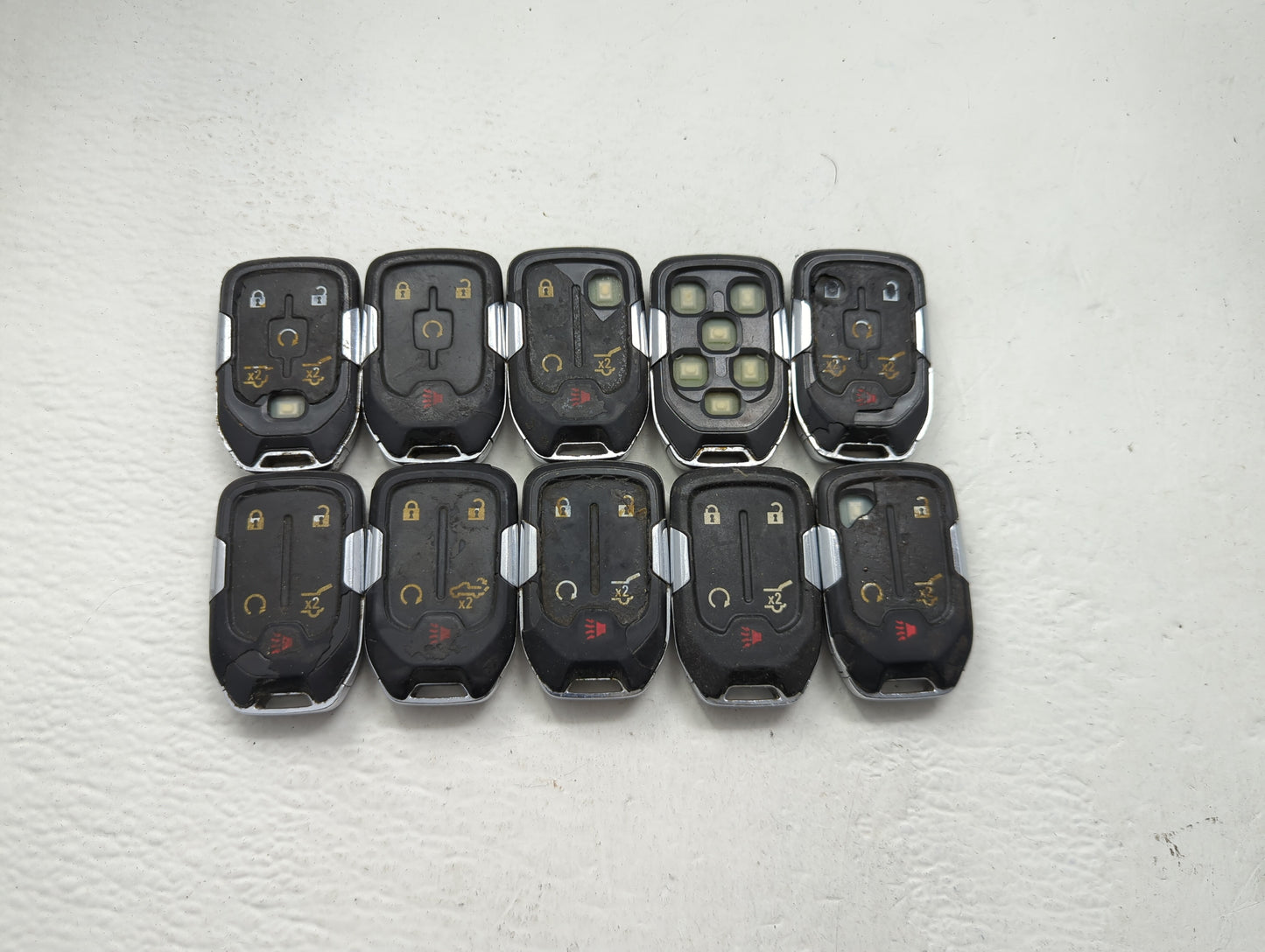 Lot of 10 Gmc Keyless Entry Remote Fob MIXED FCC IDS MIXED PART NUMBERS - Oemusedautoparts1.com