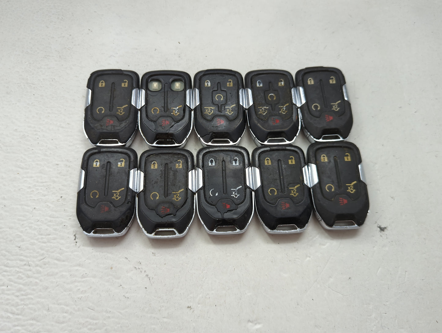 Lot of 10 Gmc Keyless Entry Remote Fob MIXED FCC IDS MIXED PART NUMBERS 1476160 - Oemusedautoparts1.com
