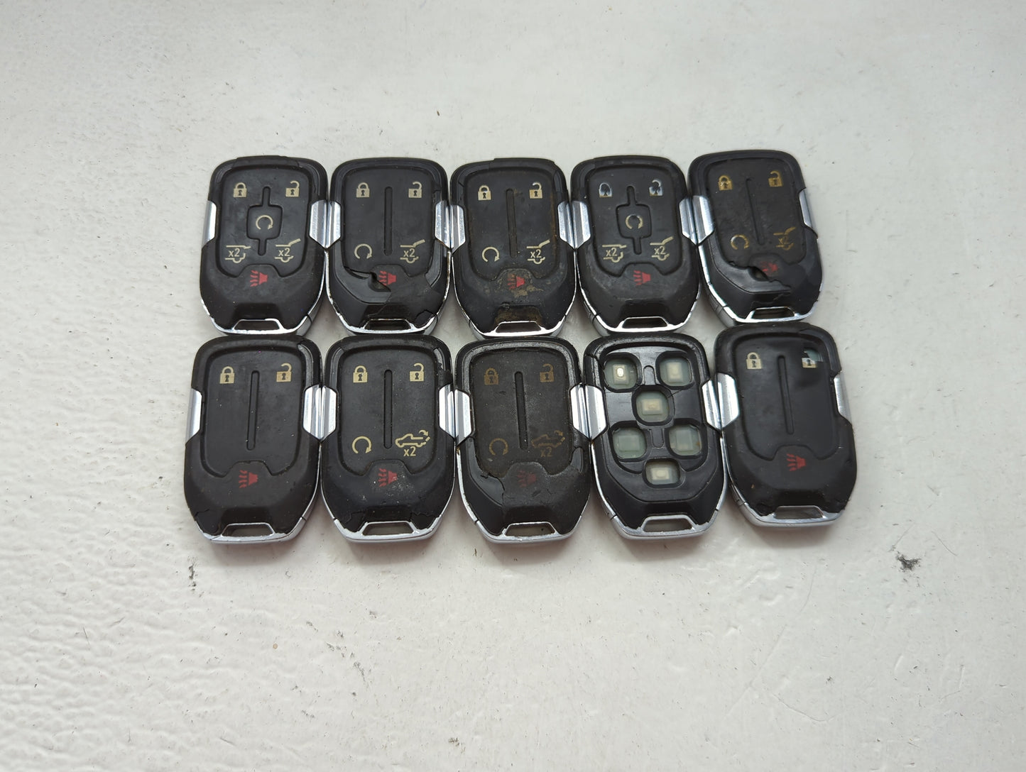 Lot of 10 Gmc Keyless Entry Remote Fob MIXED FCC IDS MIXED PART NUMBERS 1476162 - Oemusedautoparts1.com