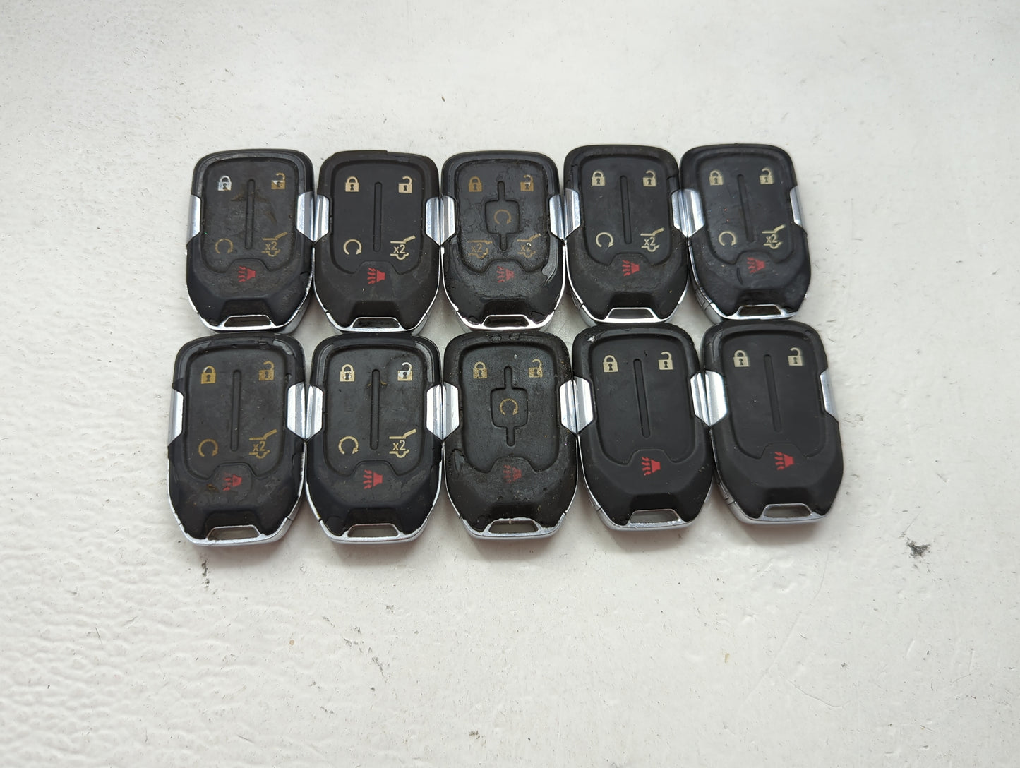 Lot of 10 Gmc Keyless Entry Remote Fob MIXED FCC IDS MIXED PART NUMBERS 1476173 - Oemusedautoparts1.com