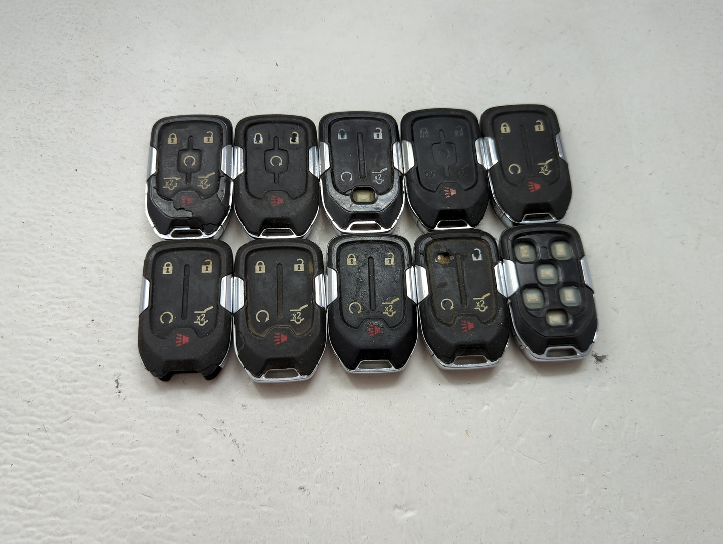 Lot of 10 Gmc Keyless Entry Remote Fob MIXED FCC IDS MIXED PART NUMBERS 1476174 - Oemusedautoparts1.com