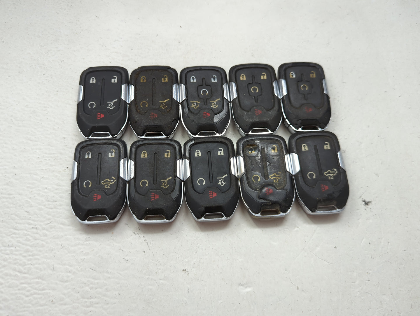 Lot of 10 Gmc Keyless Entry Remote Fob MIXED FCC IDS MIXED PART NUMBERS 1476175 - Oemusedautoparts1.com