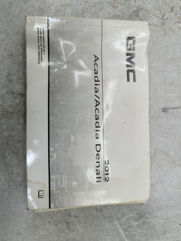 0 Gmc Acadia Owners Manual Book Guide OEM Used Auto Parts