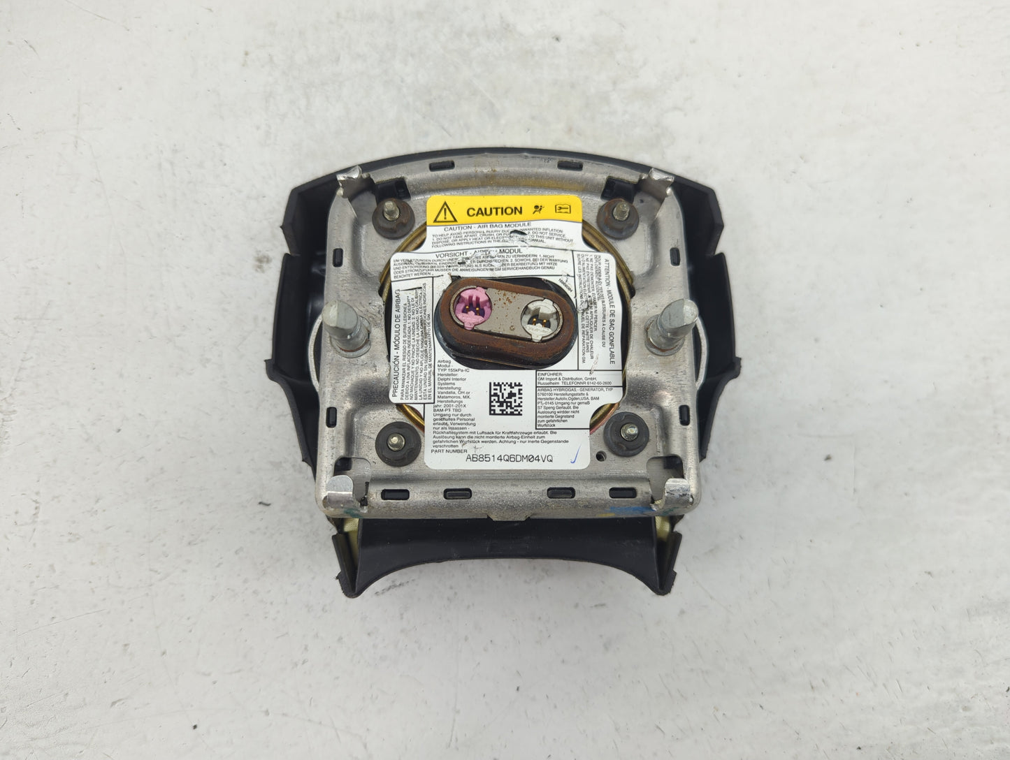 2002-2003 Gmc Envoy Air Bag Driver Left Steering Wheel Mounted Black - Oemusedautoparts1.com