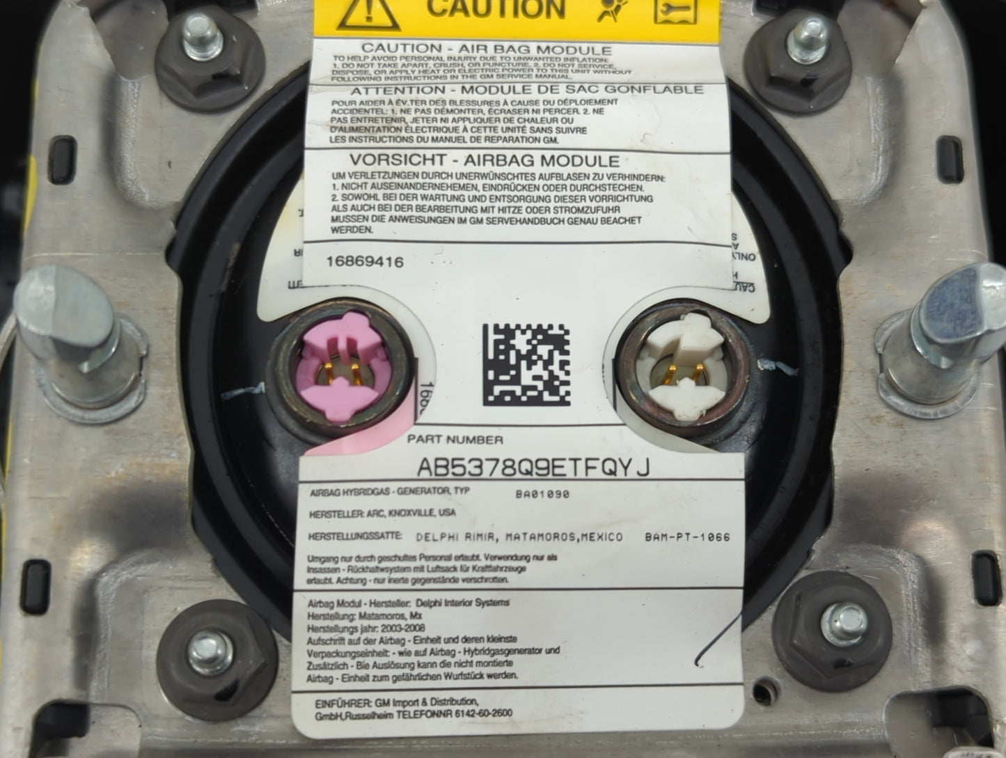 2004-2004 Gmc Envoy Air Bag Driver Left Steering Wheel Mounted - Oemusedautoparts1.com
