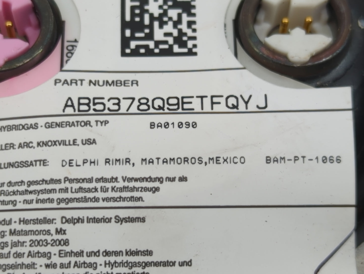 2004-2004 Gmc Envoy Air Bag Driver Left Steering Wheel Mounted - Oemusedautoparts1.com