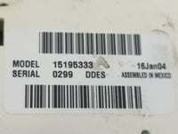 2003-2009 Gmc Envoy Climate Control Module Temperature AC/Heater Replacement Fits Fits 2003 2004 2005 2006 2007 2008 2009 OE