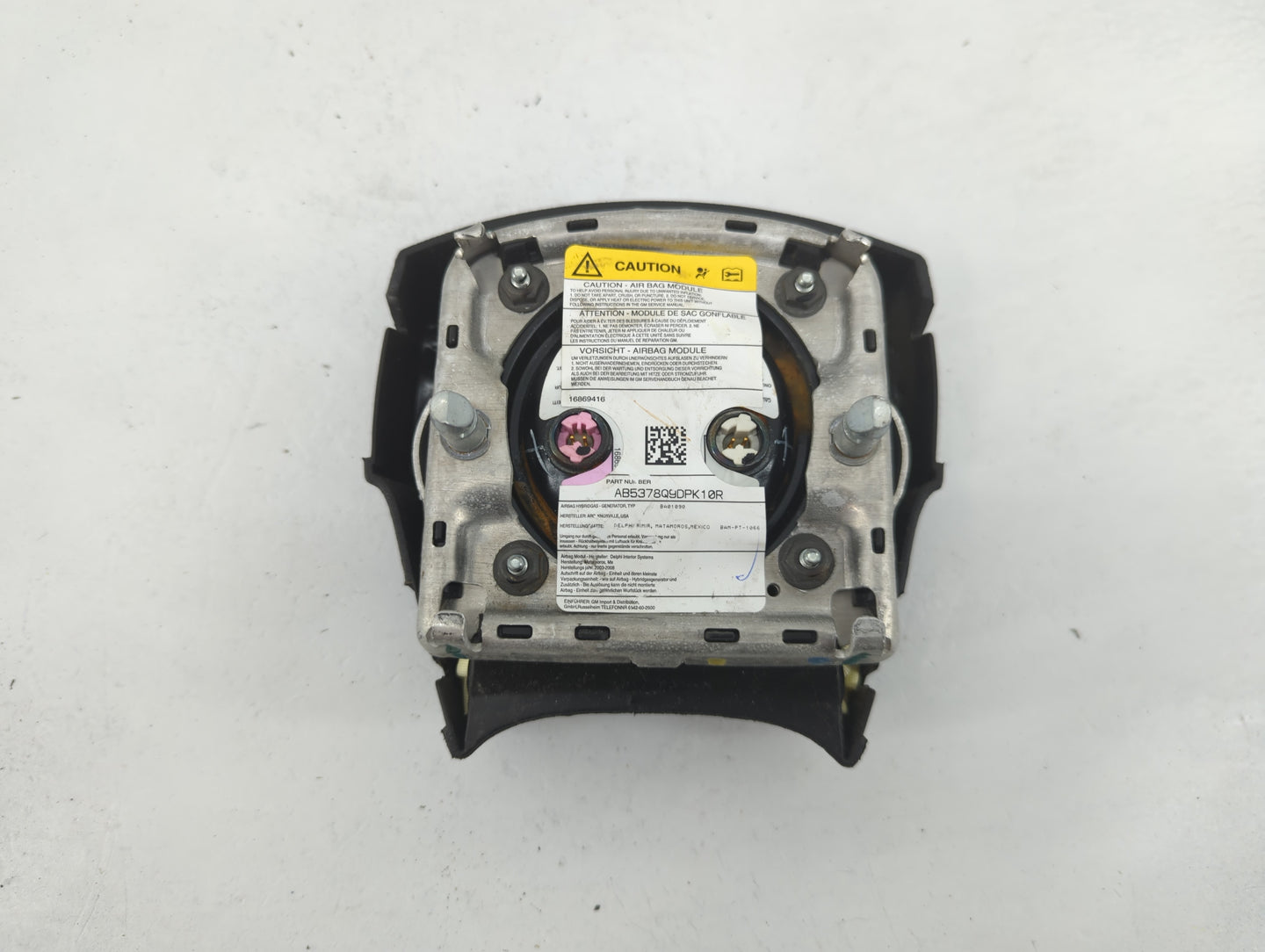 2004-2004 Gmc Envoy Air Bag Driver Left Steering Wheel Mounted Black - Oemusedautoparts1.com