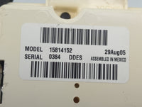 2005-2006 Gmc Envoy Xl Climate Control Module Temperature AC/Heater Replacement Fits Fits 2005 2006 OEM Used Auto Parts - Oe