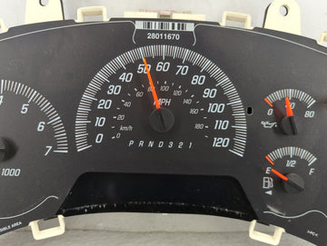 2006 Gmc Envoy Xl Instrument Cluster Speedometer Gauges Fits OEM Used Auto Parts
