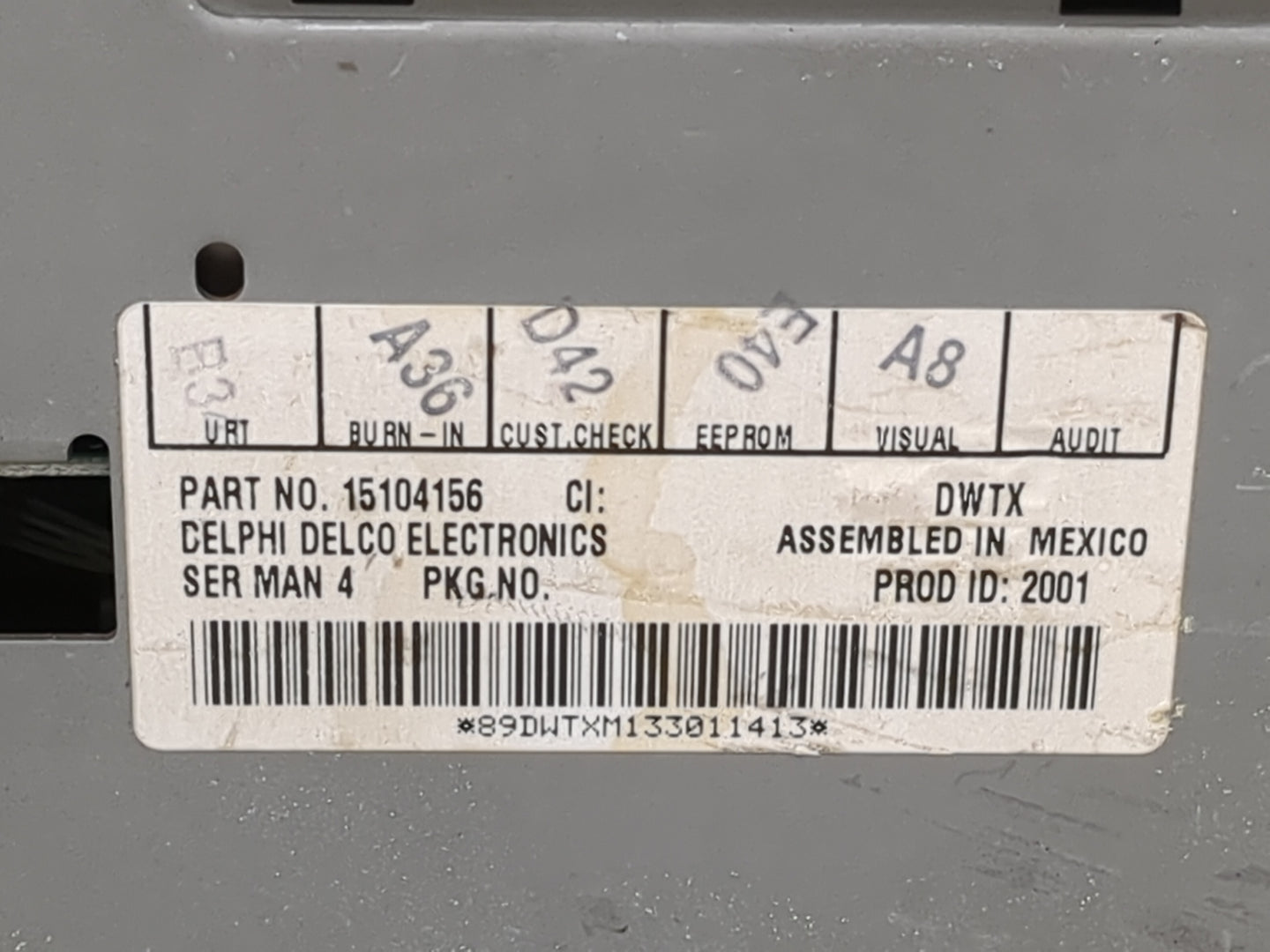 2003-2005 Gmc Yukon Radio AM FM Cd Player Receiver Replacement Fits Fits 2003 2004 2005 OEM Used Auto Parts - Oemusedautopar
