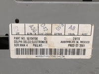 2003-2005 Gmc Yukon Radio AM FM Cd Player Receiver Replacement Fits Fits 2003 2004 2005 OEM Used Auto Parts - Oemusedautopar