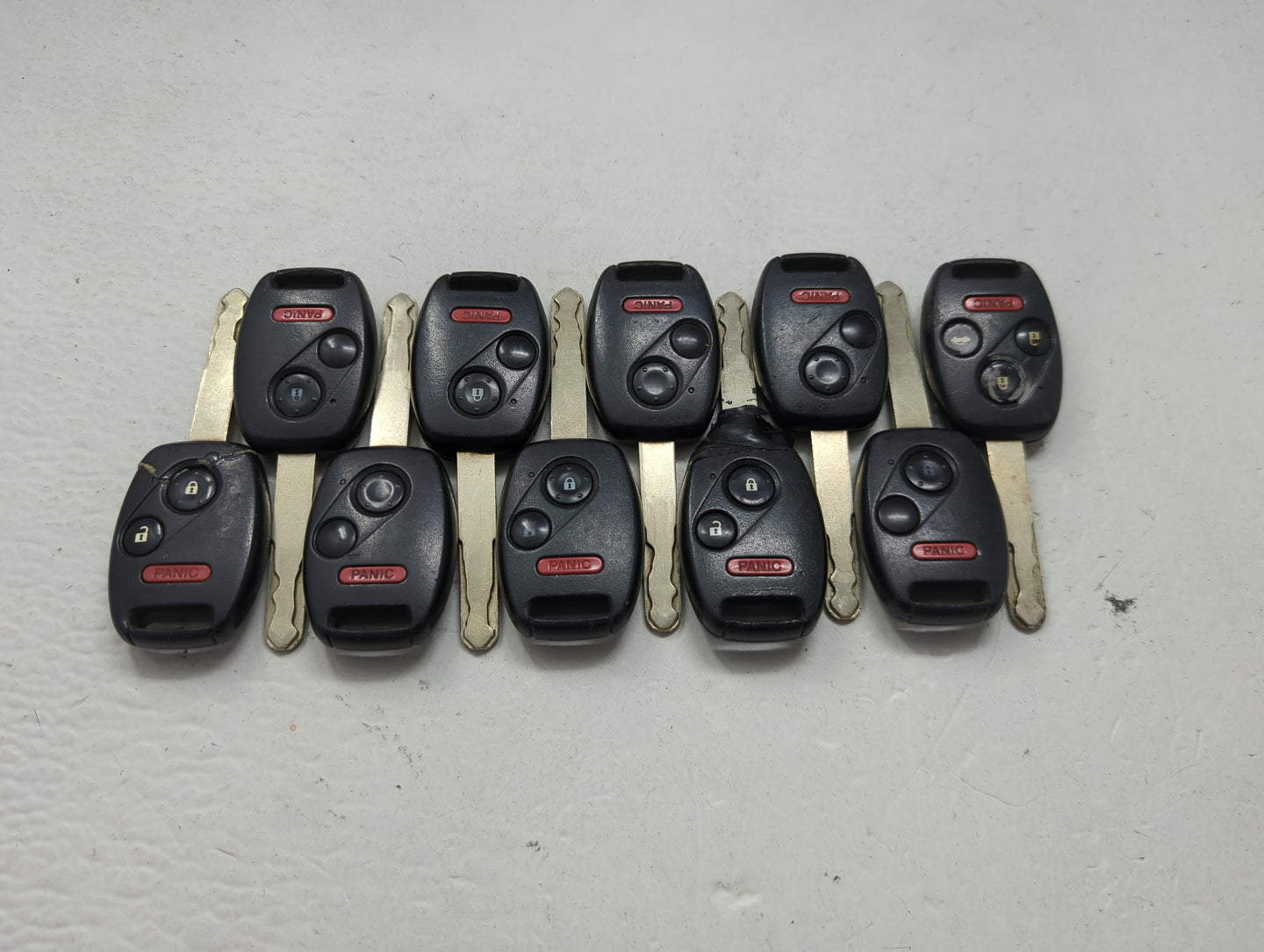 Lot of 10 Honda Keyless Entry Remote Fob MIXED FCC IDS 1474205 - Oemusedautoparts1.com