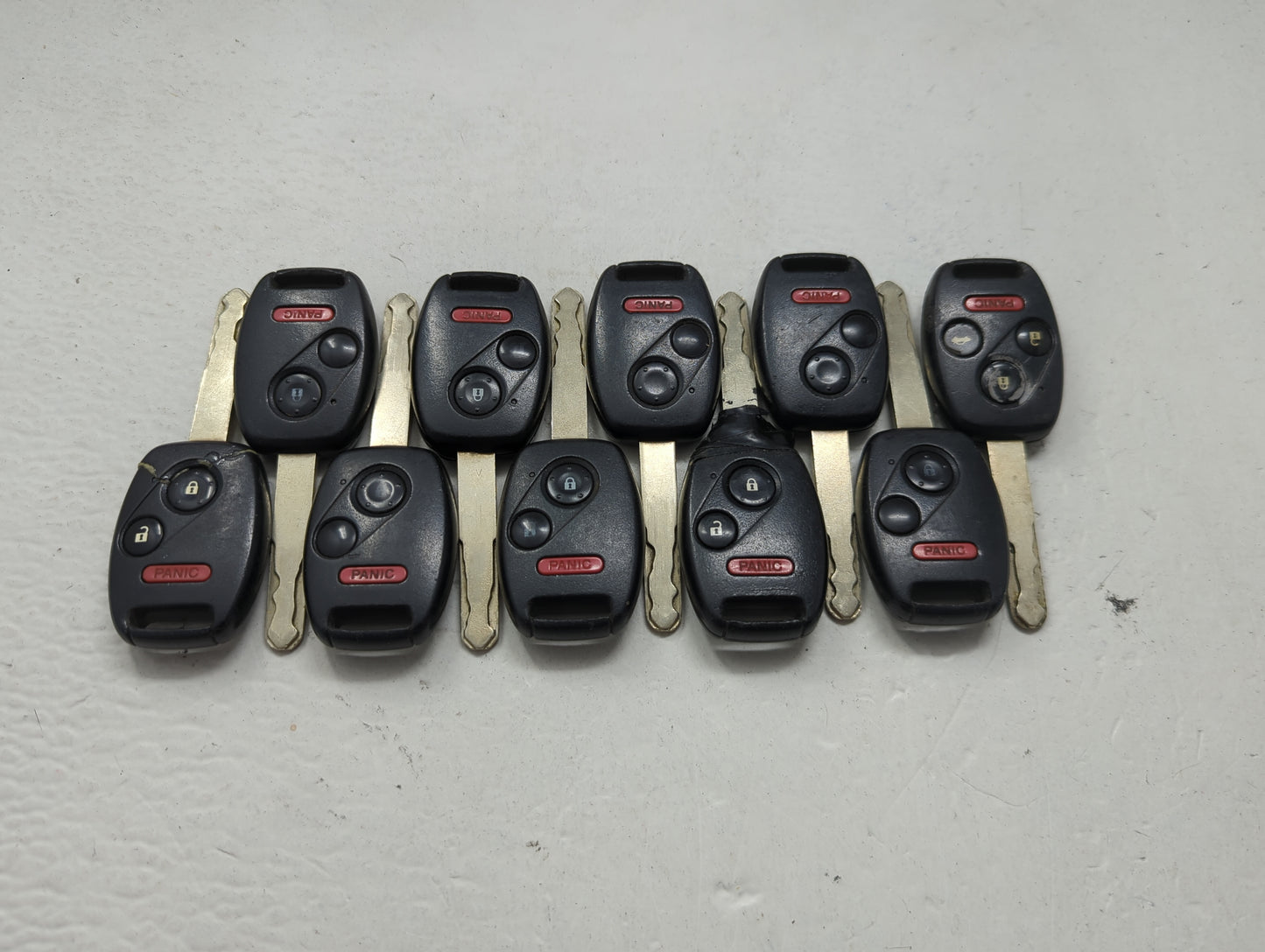 Lot of 10 Honda Keyless Entry Remote Fob MIXED FCC IDS 1474205 - Oemusedautoparts1.com