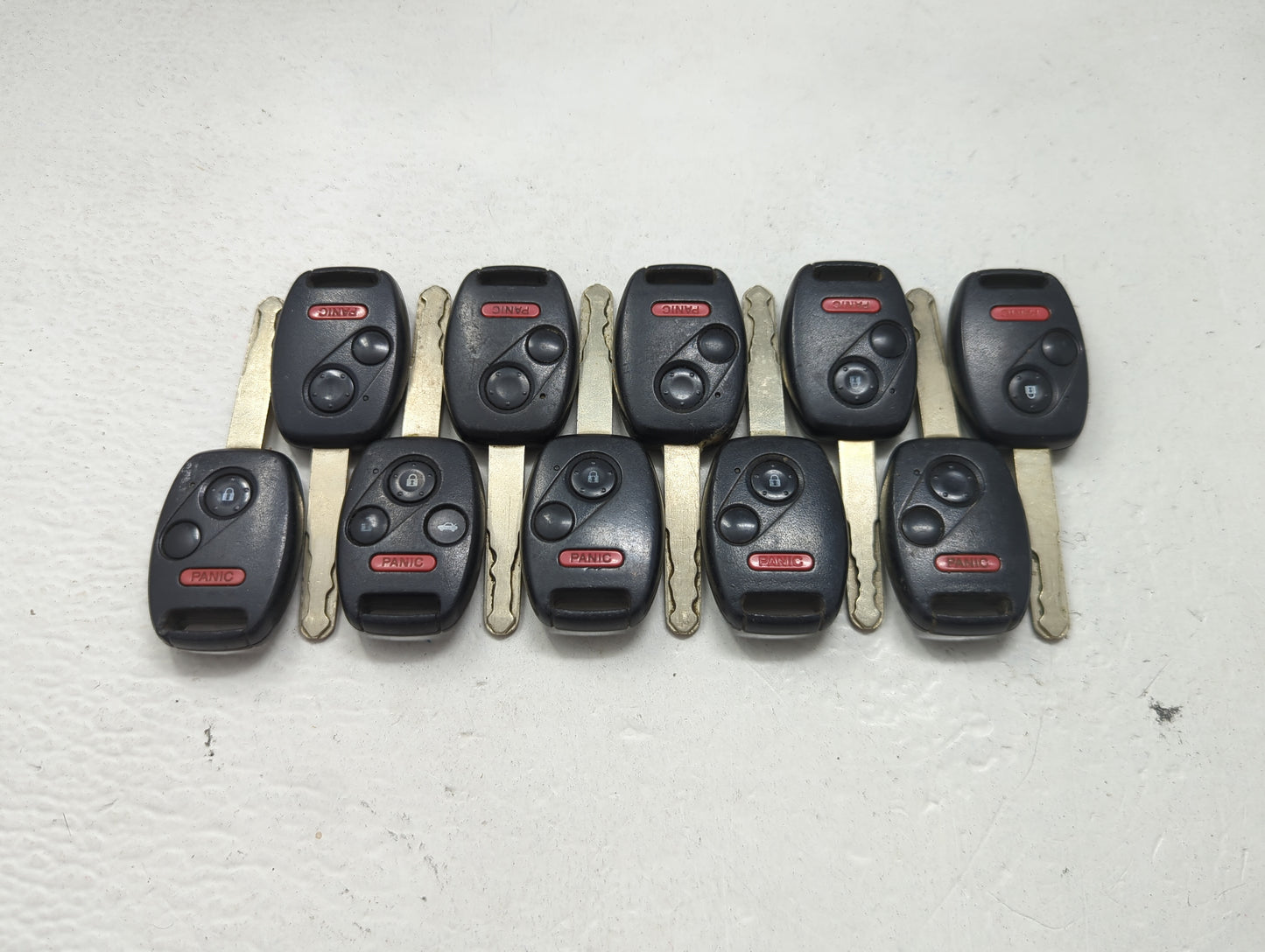 Lot of 10 Honda Keyless Entry Remote Fob MIXED FCC IDS 1475283 - Oemusedautoparts1.com