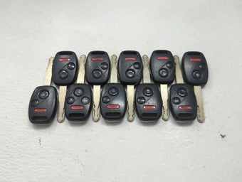 compare product Lot of 10 Honda Keyless Entry Remote Fob MIXED FCC IDS 1475283