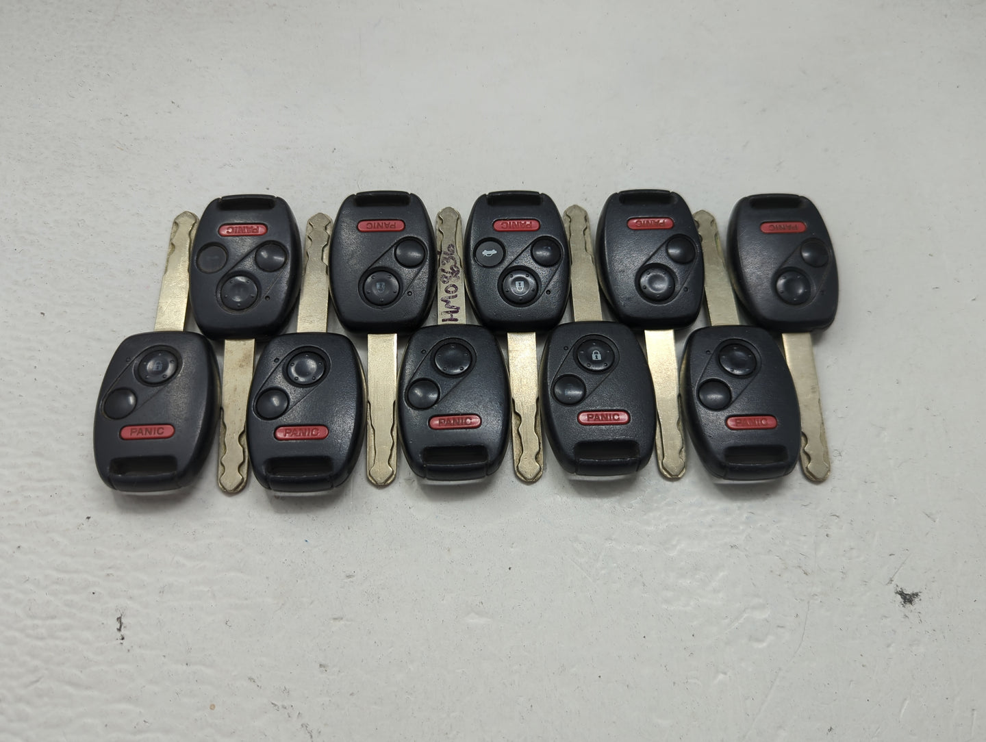 Lot of 10 Honda Keyless Entry Remote Fob MIXED FCC IDS 1475284 - Oemusedautoparts1.com