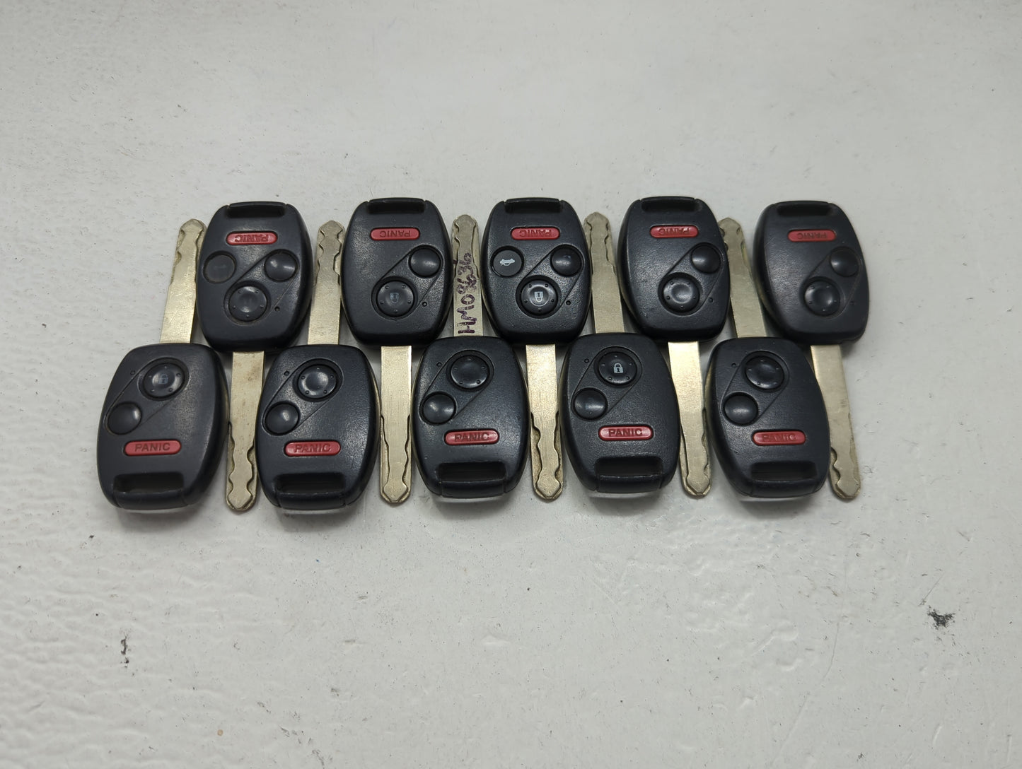 Lot of 10 Honda Keyless Entry Remote Fob MIXED FCC IDS 1475284 - Oemusedautoparts1.com