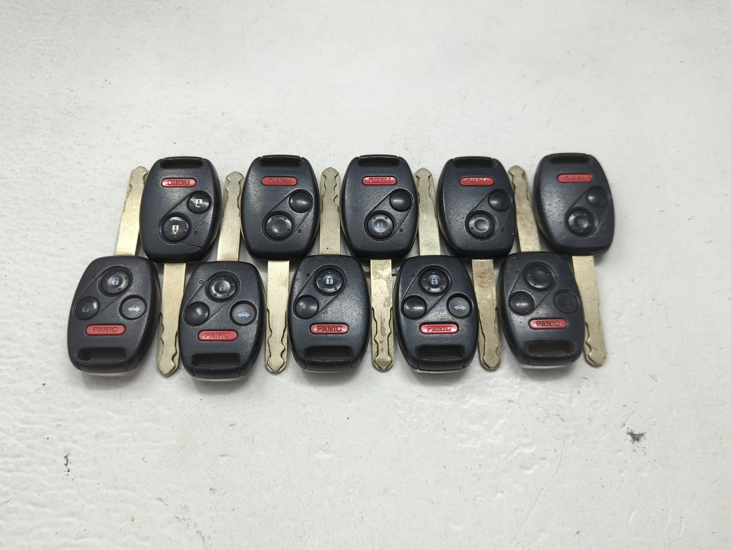 Lot of 10 Honda Keyless Entry Remote Fob MIXED FCC IDS 1475285 - Oemusedautoparts1.com