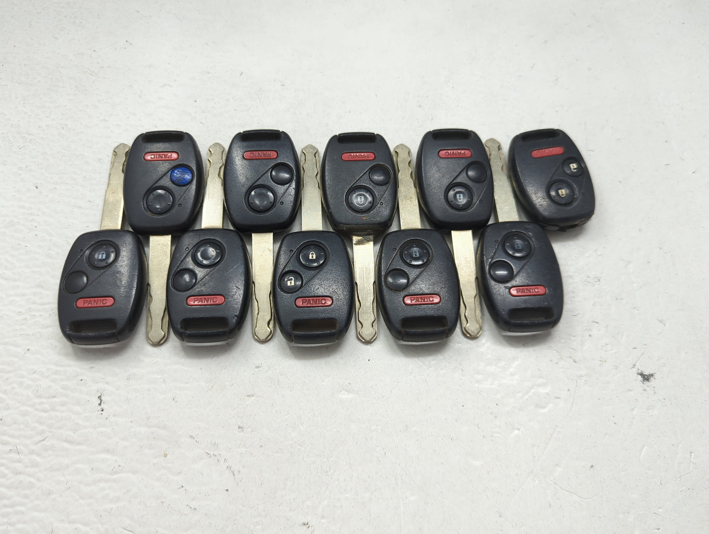 Lot of 10 Honda Keyless Entry Remote Fob MIXED FCC IDS 1475286 - Oemusedautoparts1.com