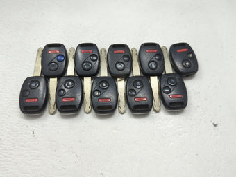 compare product Lot of 10 Honda Keyless Entry Remote Fob MIXED FCC IDS 1475286