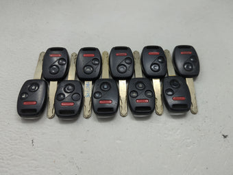 compare product Lot of 10 Honda Keyless Entry Remote Fob MIXED FCC IDS 1475289