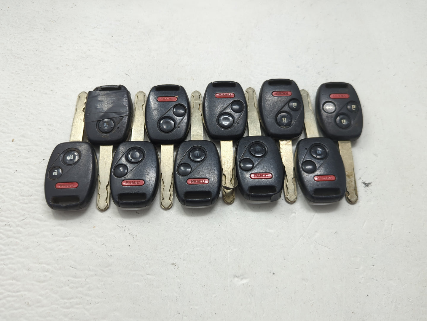 Lot of 10 Honda Keyless Entry Remote Fob MIXED FCC IDS 1475290 - Oemusedautoparts1.com