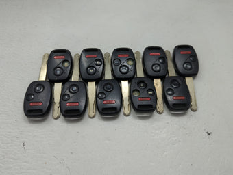 compare product Lot of 10 Honda Keyless Entry Remote Fob MIXED FCC IDS 1475291