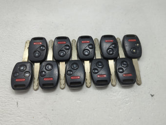 compare product Lot of 10 Honda Keyless Entry Remote Fob MIXED FCC IDS 1475293