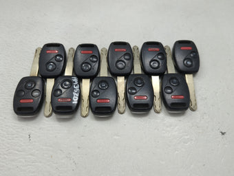 compare product Lot of 10 Honda Keyless Entry Remote Fob MIXED FCC IDS 1475308