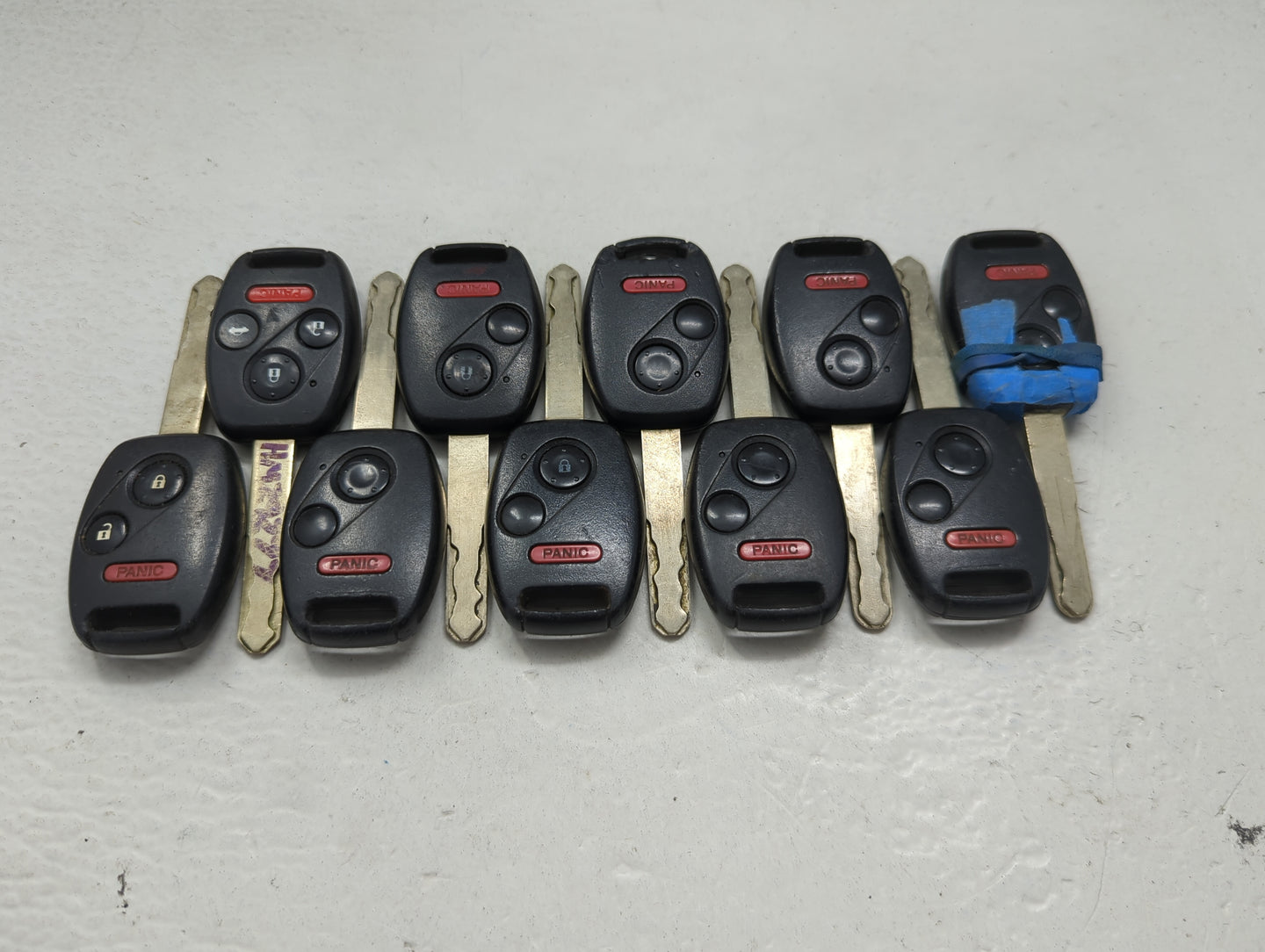 Lot of 10 Honda Keyless Entry Remote Fob MIXED FCC IDS 1475311 - Oemusedautoparts1.com