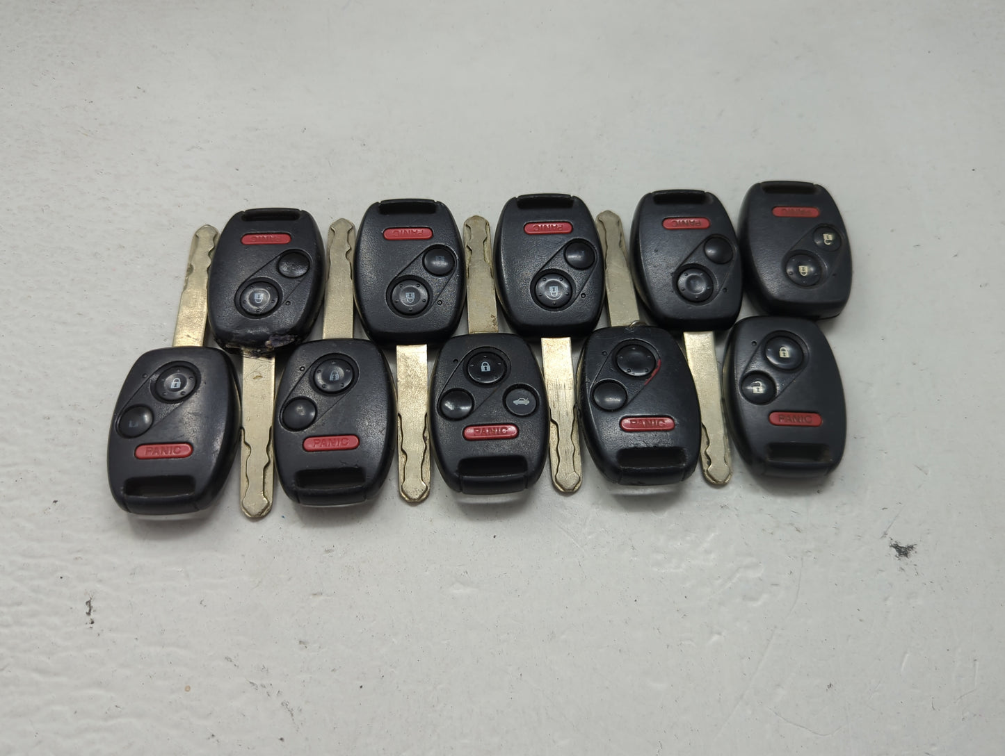 Lot of 10 Honda Keyless Entry Remote Fob MIXED FCC IDS 1475312 - Oemusedautoparts1.com