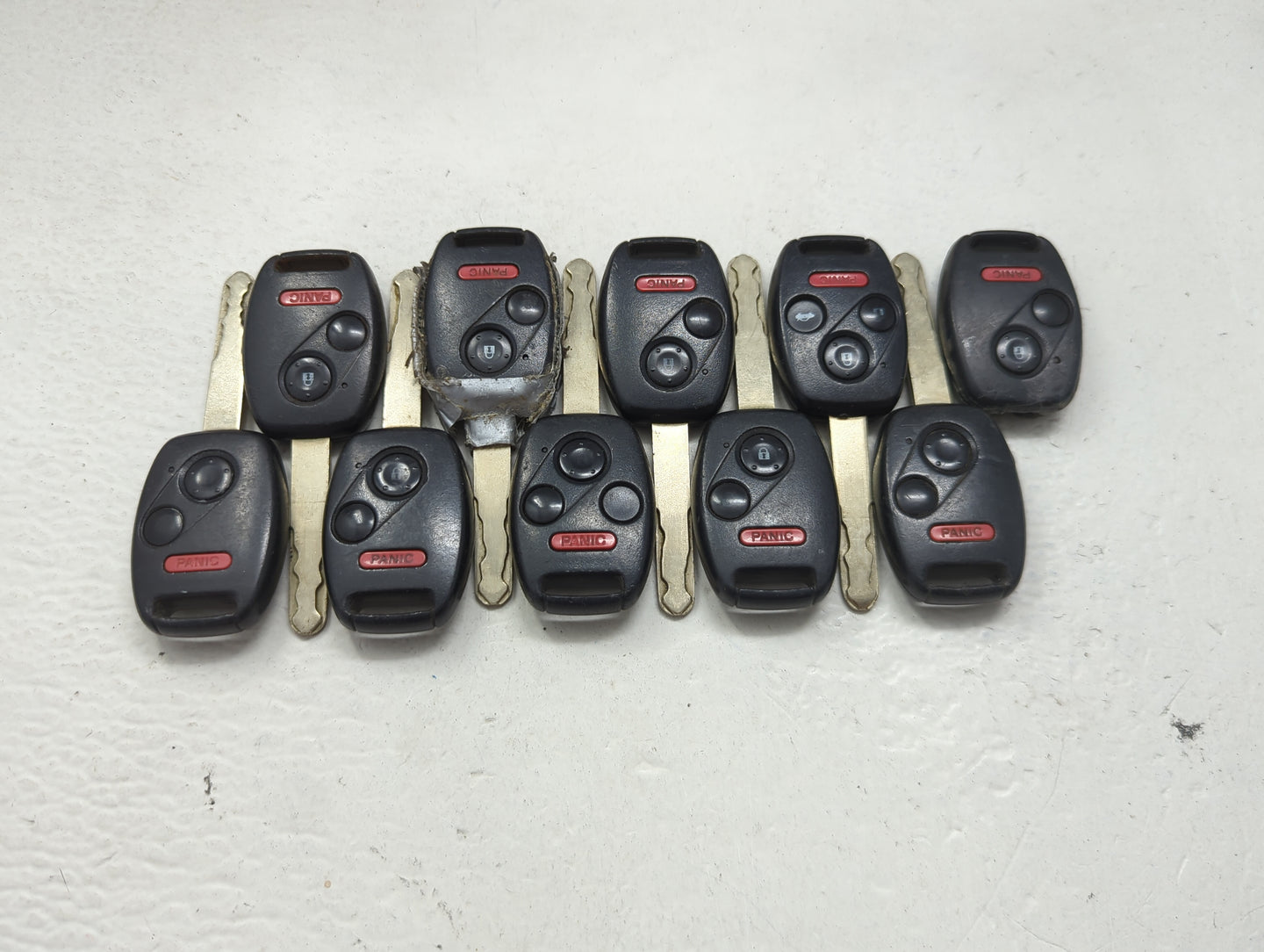 Lot of 10 Honda Keyless Entry Remote Fob MIXED FCC IDS 1475313 - Oemusedautoparts1.com