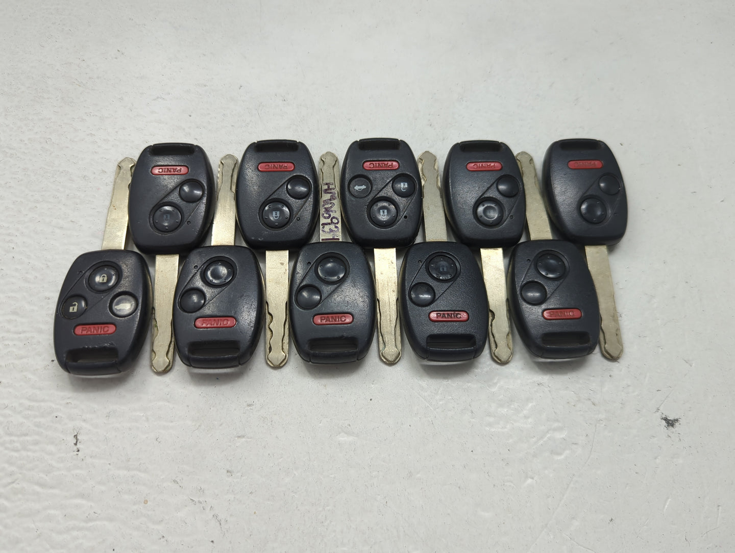 Lot of 10 Honda Keyless Entry Remote Fob MIXED FCC IDS 1475330 - Oemusedautoparts1.com