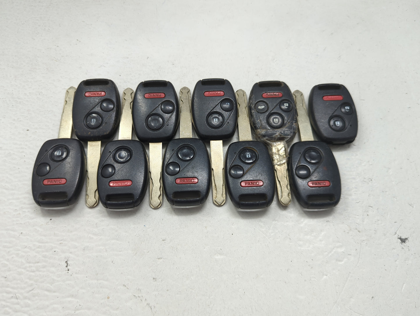 Lot of 10 Honda Keyless Entry Remote Fob MIXED FCC IDS 1475331 - Oemusedautoparts1.com